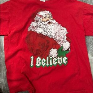 Santa Claus 'I Believe' vintage adult t shirt